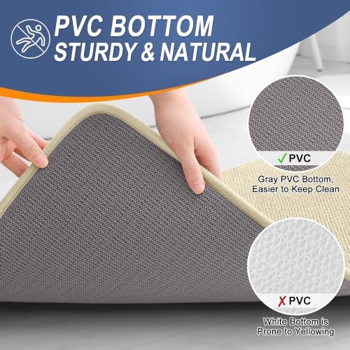 OLANLY Thick Memory Foam Bathroom Rugs 30x20, Soft Absorbent Bath Mat - Image 4