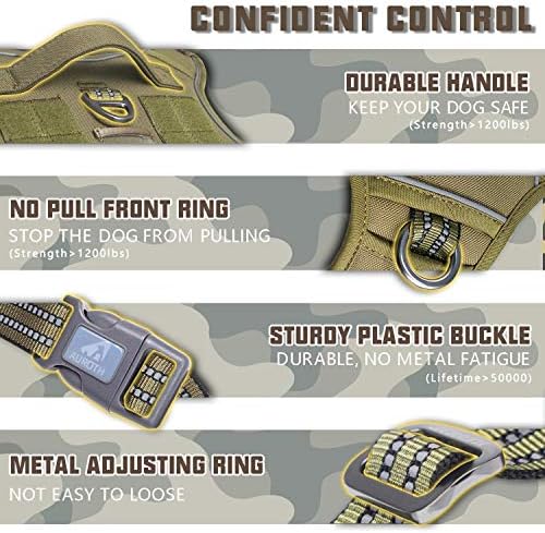 AUROTH Tactical Dog Harness for Extra Large Dogs, Heavy Duty No Pull Vest - Image 5