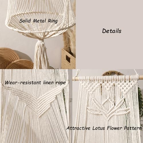 Macrame Cat Hammock-Boho Cat Bed Cotton Wall Hanging - Image 3
