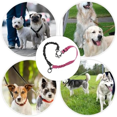 Molain Double Dog Leash Coupler, 360° Swivel No Tangle Splitter - Image 7