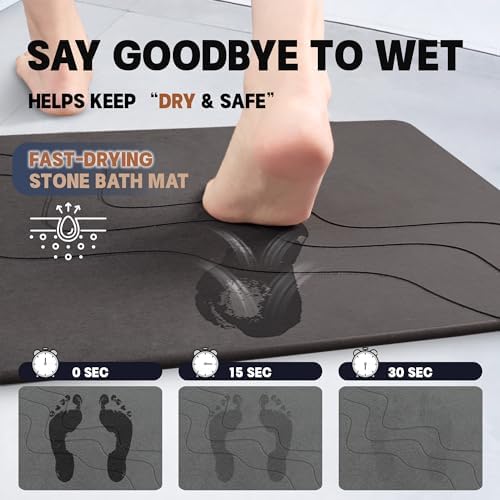 Stone Bath Mat Diatomaceous Earth Shower Mat - Image 3