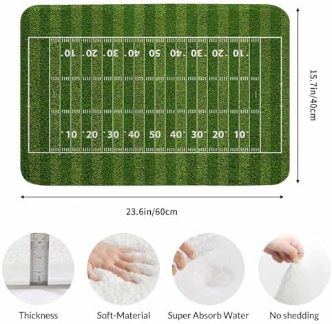 American Football Field Bath Mat - Image 3