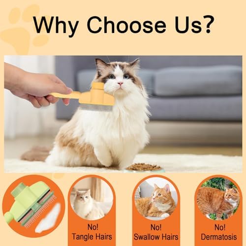 Cat Deshedding Comb, Portable Shedding & Grooming Supplies - Image 5