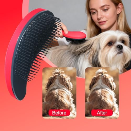 Small Dog Brush, Skin-friendly Soft Bristles - Image 5