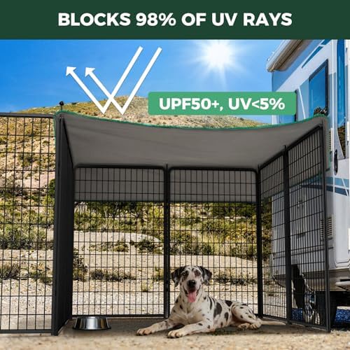 FXW Rollick Dog Playpen with Sun Shade, 16 Panels - Image 3