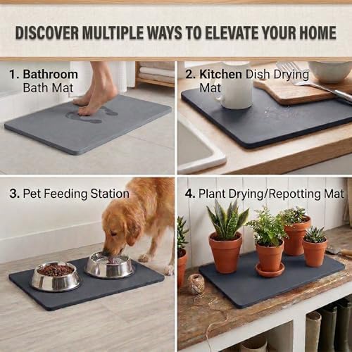 Stone Bath Mat – Diatomaceous Earth Quick Drying Non-Slip Bathroom Mat – - Image 6