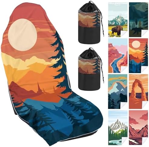 Hahafelt 2 Pack Car Seat Towel Cover by Hahafelt