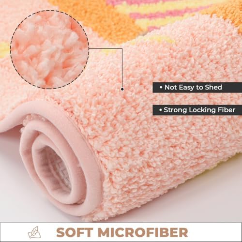 Cute Beach Bath Rug Super Absorbent Non Slip Modern Bathroom Mat Machine - Image 4
