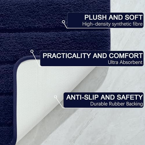 AROGAN Luxury Long Bathroom Runner Rugs 24x60 Inch Bath Rug - Image 7