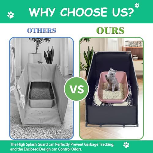 Large Cat Litter Box Enclosure–36.22"x18.50"x16.93"Big Covered Litterbox - Image 4