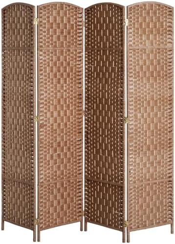 HOMCOM Room Divider 4-Panel, 6FT-Tall Folding Privacy Screen by HOMCOM