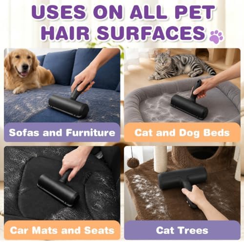 kissleaf Reusable Lint Roller, for Pet Hair on Couch & Car - Image 5