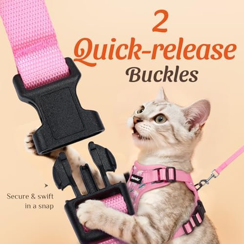 Dooradar Cat Harness and Leash Set, Adjustable and Escape Proof - Image 4