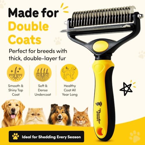 2-in-1 Deshedding Brush and Dematting Rake - Image 3