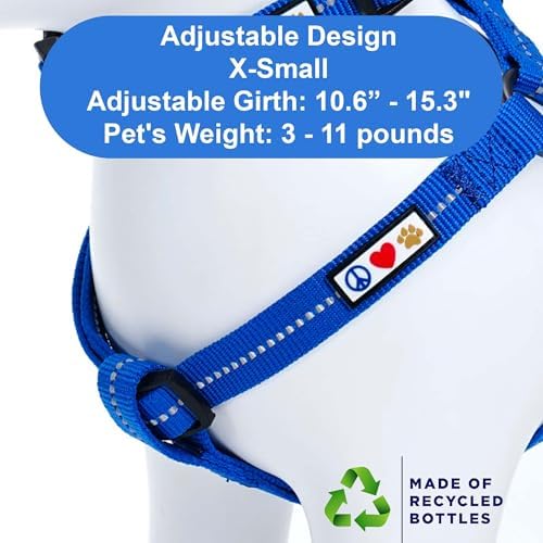 Pawtitas Recycled Reflective Step-in Dog Harness – Adjustable No-Pull Vest - Image 3