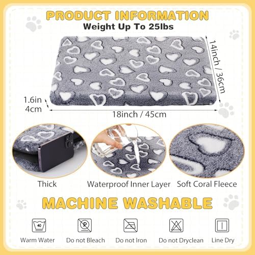 VitalCozy 3 Pcs Waterproof Reversible Dog Cat Crate Pad - Image 2