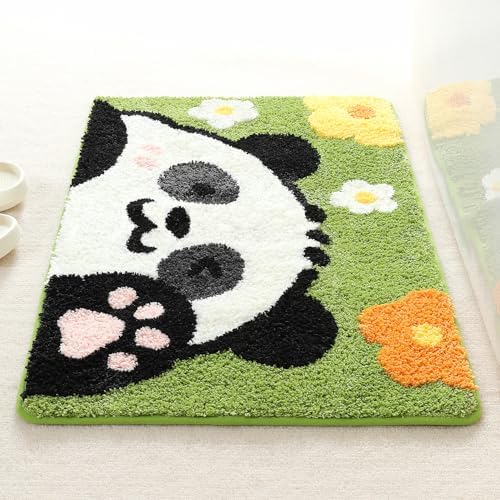 Molesun Panda Bath Mat 20x31, Soft Absorbent Microfiber Bath Rugs - Image 3