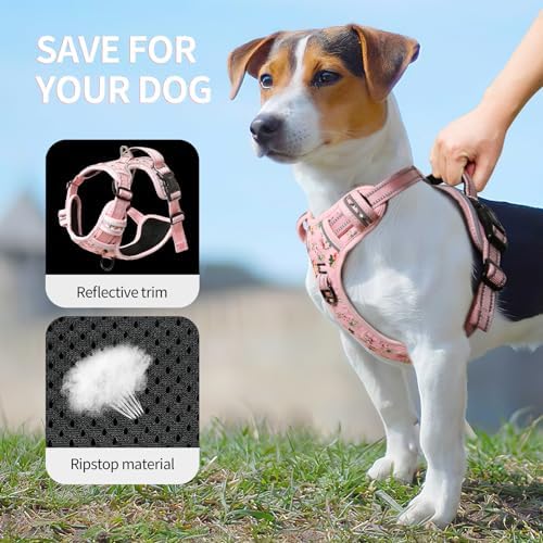HEELE Dog Harness, No Pull Adjustable Padded Reflective Harness - Image 5