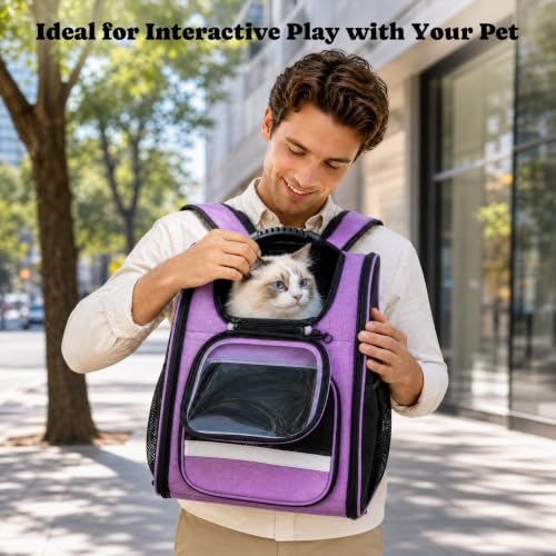 Pawtners Cat Backpack Carrier, Bubble Backpack - Image 4