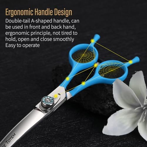 Professional Pet Grooming Curved Scissors, JP440C Alloy Steel, Sharp and Durable - Image 6