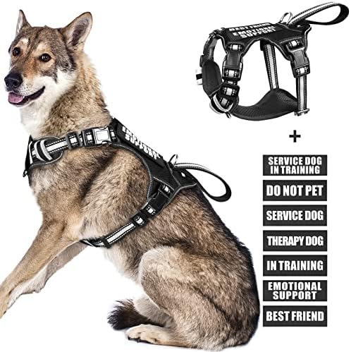 WINSEE Service Dog Vest No Pull Dog Harness by WINSEE