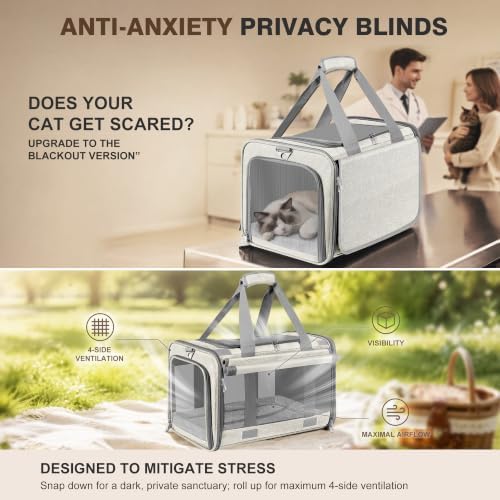 Soft Sided Cat Carrier for Anxious Pets - Image 2