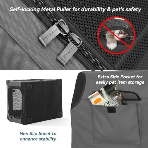 PETSFIT Collapsible Dog Crate, Portable Dog Crate - Image 6