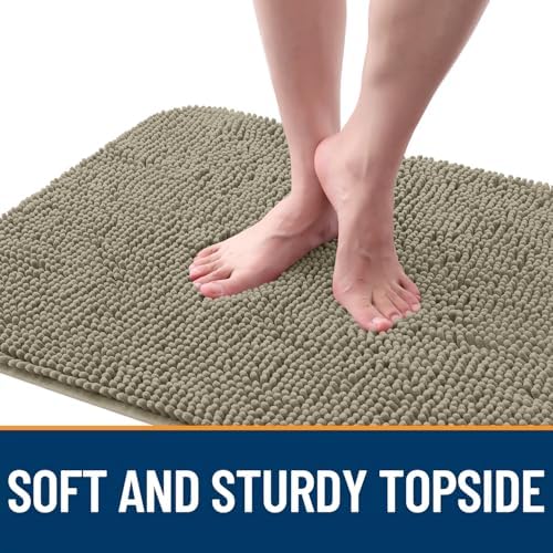 OLANLY Dog Door Mat for Muddy Paws 47x20, Super Absorbent Chenille Mud Mat - Image 4