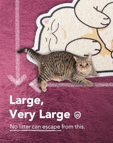 Lukamoo® Cute Cat Litter Mat, for Kitty Litter & Cute Cat Litter Box - Image 3