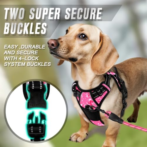 BARKBAY Dog Harness No Pull for Small Sized Dog Front Back Clips, Dog Vest - Image 4
