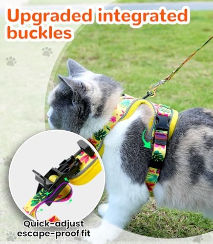 Halypet Cat Harness and Leash Set, Escape Proof Adjustable Harness - Image 3