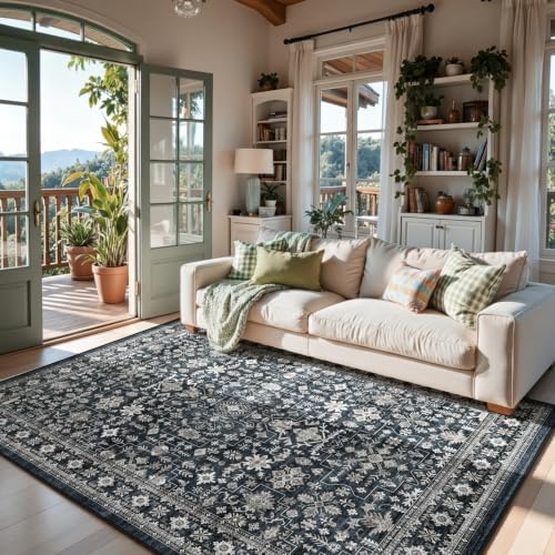 Grey Washable Area Rug 5x7 - Image 2