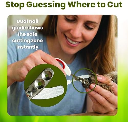 Rabbit Nail Clippers with 2 Size Safety Guide by Steel & Cedar – Professional - Image 2