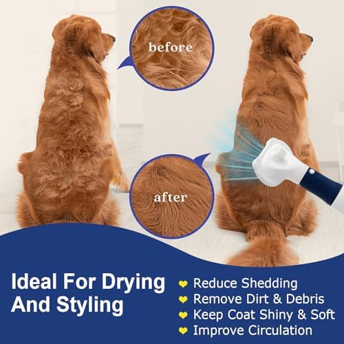 3-in-1 Pet Hair Dryer & Slicker Brush - Image 2