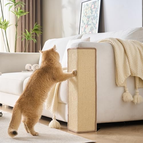 SHENGOCASE 2-Pack Sofa Corner Cat Scratching Post 27.5“ Sisal - Image 7