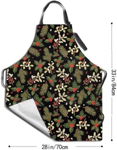 Sweetshow Cute Dog Apron with 2 Pockets and Adjustable Neck Waterproof Kitchen - Image 5