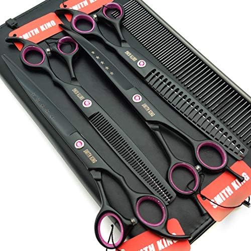 8.0 inches Professional Dog Grooming Scissors Set Straight & thinning & Curved by Smithking