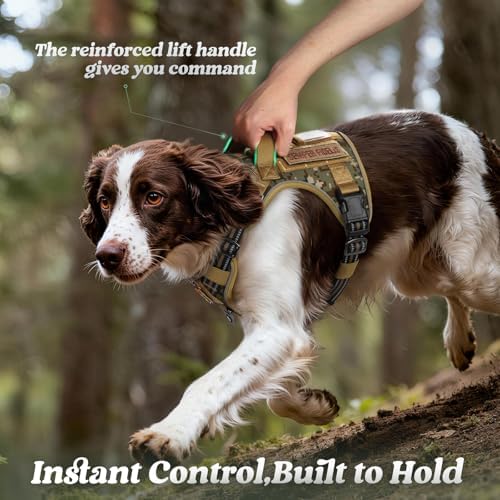 rabbitgoo Tactical Dog Harness for Large Dogs, No Pull Service Pet Vest - Image 5