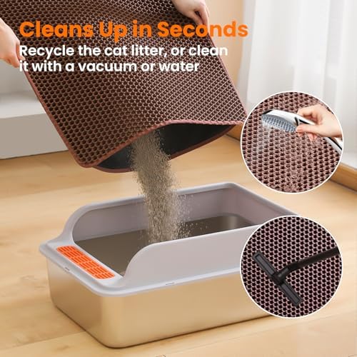 Cat Litter Mat, Double Layer Honeycomb Litter Box Mat - Image 5