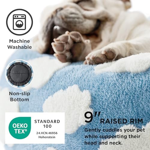 LE SURE Shown on TV Jacquard Donut Dog Beds Extra Large - Image 3