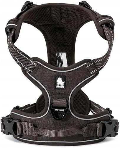 TRUE LOVE Adjustable No-Pull Dog Harness Reflective Pup Vest Harnesses by TRUELOVE