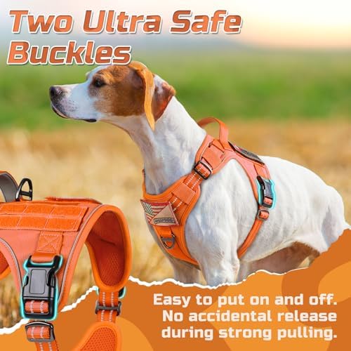 rabbitgoo Tactical Dog Harness for Small, No Pull Military Service Vest - Image 4