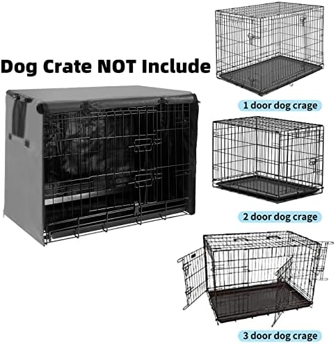 Dog Crate Cover 48 Inch Waterproof 600D Oxford - Image 3
