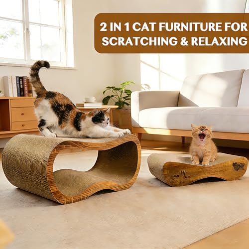 Cat Scratcher, 2 in 1 Cardboard Cat Scratchers - Image 3