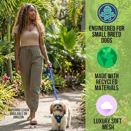 EcoBark Step in Dog Harness, Reflective Mesh Vest, Royal Blue Sport - Image 2