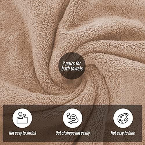 MOONQUEEN 2 Pack Premium Bath Towel Set - Image 4