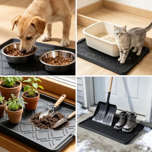 Boot Tray for Entryway, Rubber Shoe Mat, Waterproof Shoe Tray - Image 4