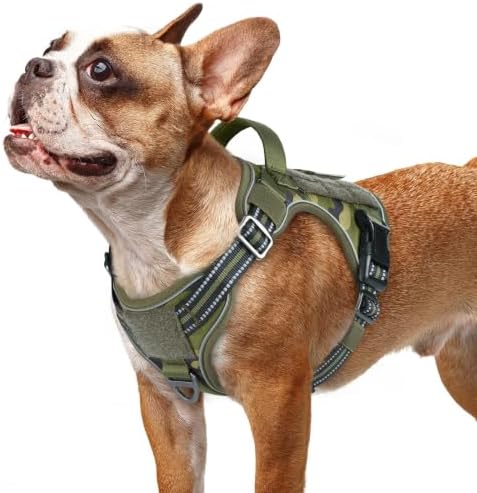 rabbitgoo Tactical Dog Harness for Small Dogs, No Pull Service Pet Vest by rabbitgoo