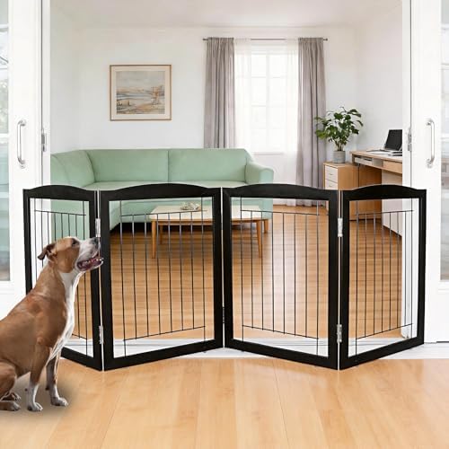 ZJSF Freestanding Foldable Dog Gate by ZJSF