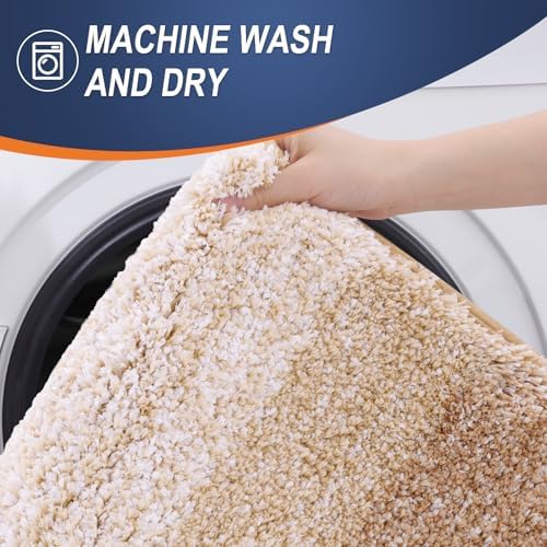 OLANLY Bathroom Runner Rug 40x24, Extra Soft Absorbent Microfiber Bath Rugs - Image 6